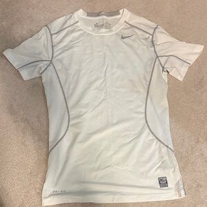 Nike Men's White Dri-FIT Short Sleeve Tee